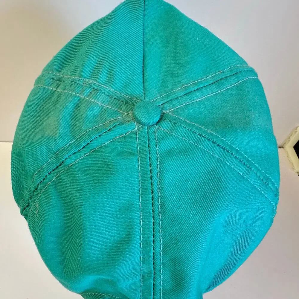 Ray Steven's Vintage 80s 90s turquoise snap back trucker hat‎ one size